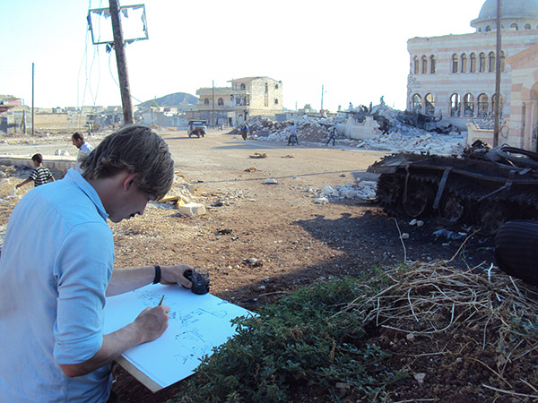 炮弹下的水彩画