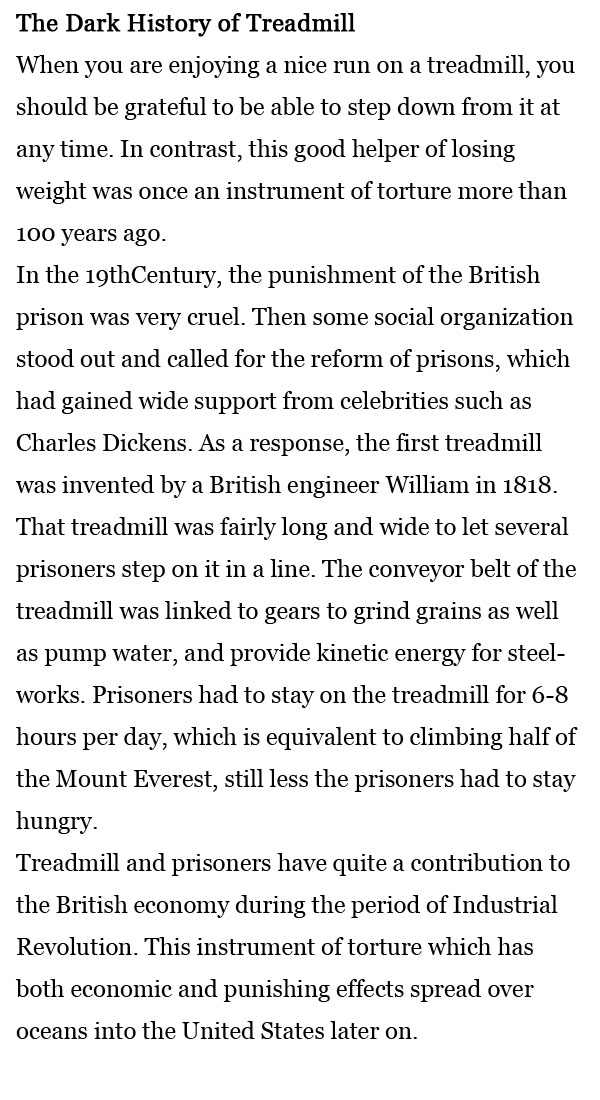 每日一词：跑步机的黑历史