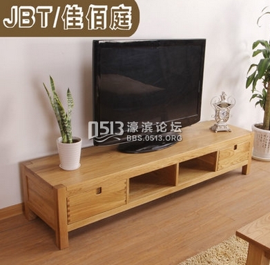 JBT佳佰庭家具全白橡木实木电视柜非柞木柜地柜电视机柜OAK6922-tmall.com天猫.jpg