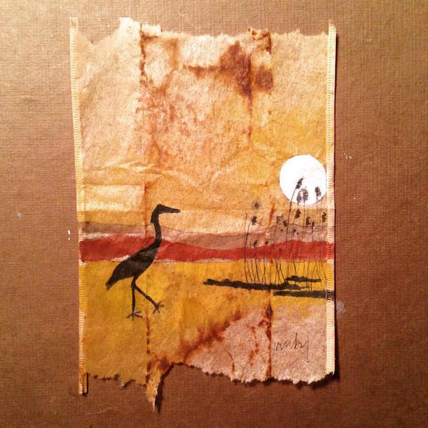 在她的笔下，喝过的茶包成了最美的画