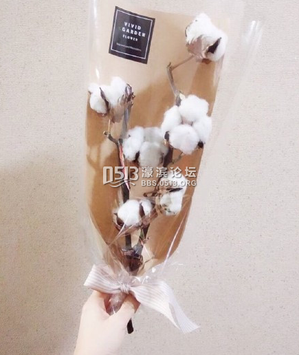 棉花手捧花