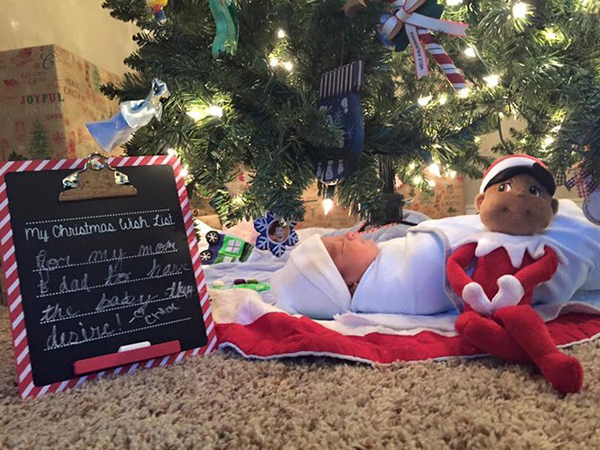 今年的圣诞礼物是——一个小弟弟！