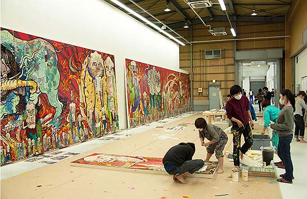 看展览|曾为LV设计的村上隆，这次画了罗汉禅宗