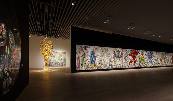 看展览|曾为LV设计的村上隆，这次画了罗汉禅宗