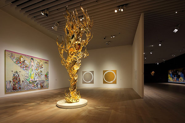 看展览|曾为LV设计的村上隆，这次画了罗汉禅宗