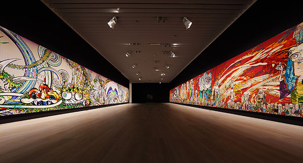 看展览|曾为LV设计的村上隆，这次画了罗汉禅宗