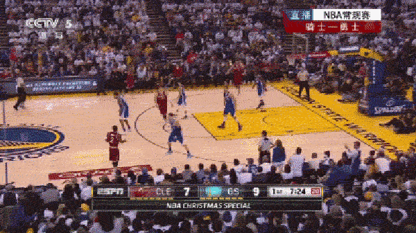 “圣诞大战”库里只进了一个三分，但詹姆斯还是败给了勇士