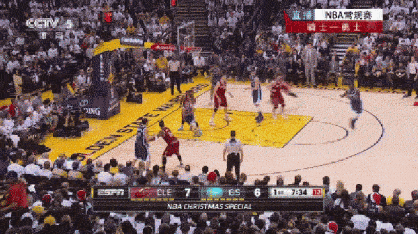 “圣诞大战”库里只进了一个三分，但詹姆斯还是败给了勇士