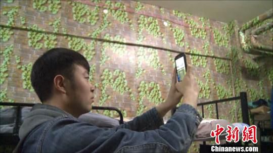 郑州“森林系”男生宿舍走红网络 女生尤赞(图)