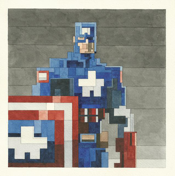 这些八位像素世界里的水彩经典形象，你认出了多少？