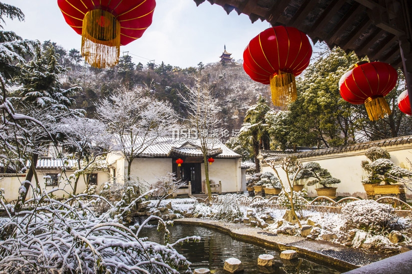 白雪红灯笼 狼山雪后分外娇   钱伟章摄 ) (1).jpg