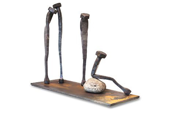 他用生锈的螺丝钉，写了一首关于孤独和依靠的诗