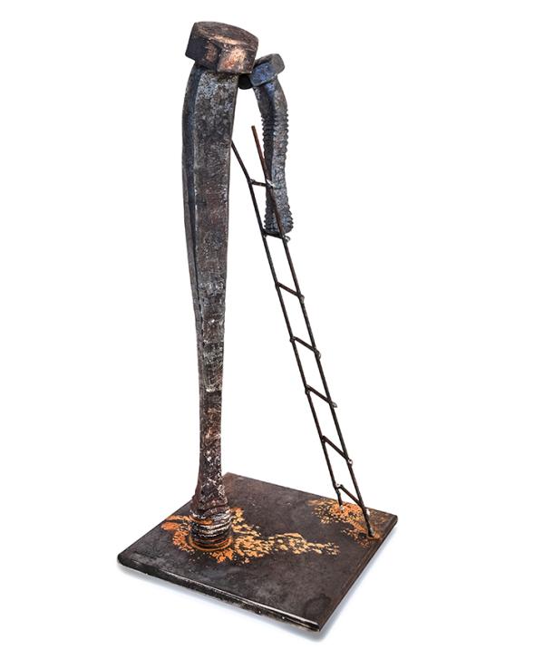 他用生锈的螺丝钉，写了一首关于孤独和依靠的诗