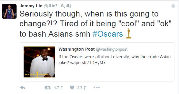 李安等25位亚裔影人抗议奥斯卡典礼歧视亚洲人