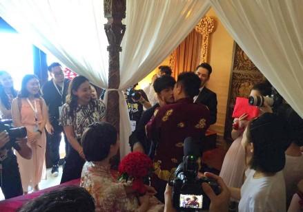 读图| 吴奇隆刘诗诗巴厘岛大婚，小虎队合体出动迎新娘