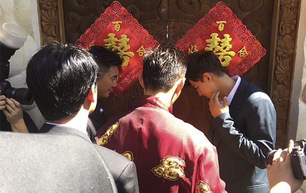 读图| 吴奇隆刘诗诗巴厘岛大婚，小虎队合体出动迎新娘