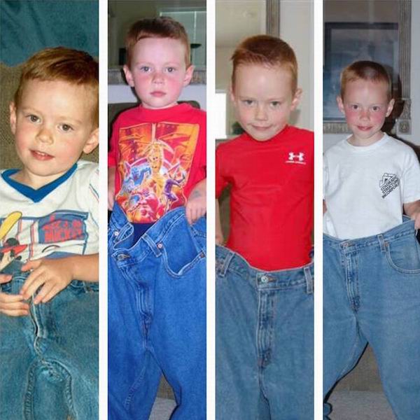 感动！这对父母用自己的婚纱裙和牛仔裤见证孩子的成长岁月