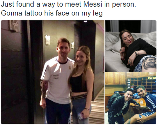 爱梅西，就把梅西放在大腿上