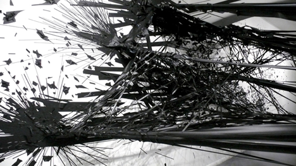 你见过用胶带做成的大型装置艺术品吗？