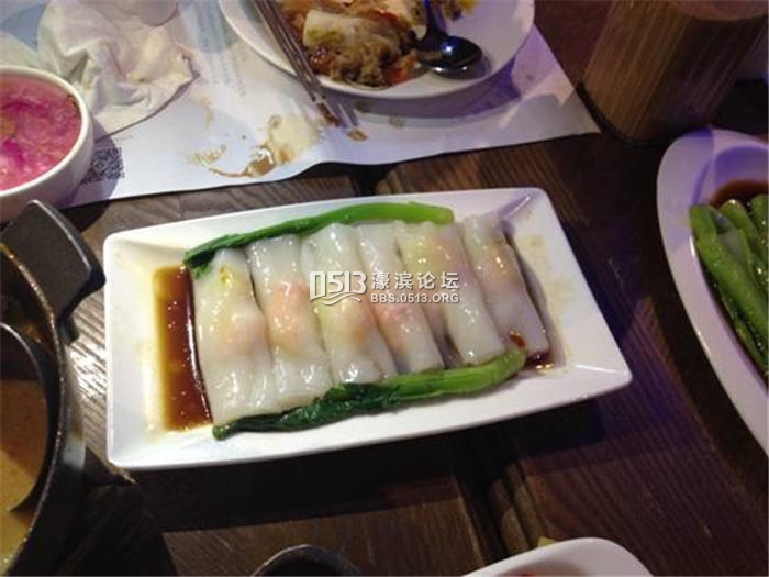 鲜虾韭黄肠粉大爱，虾Q粉滑