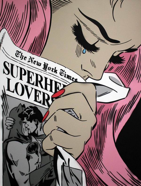 超人和蝙蝠侠在街头拥吻，只为告诉人们什么才是真正的平等