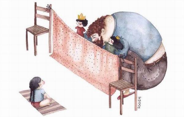 为什么女儿爱爸爸？插画师用温暖人心的漫画解答了这个问题