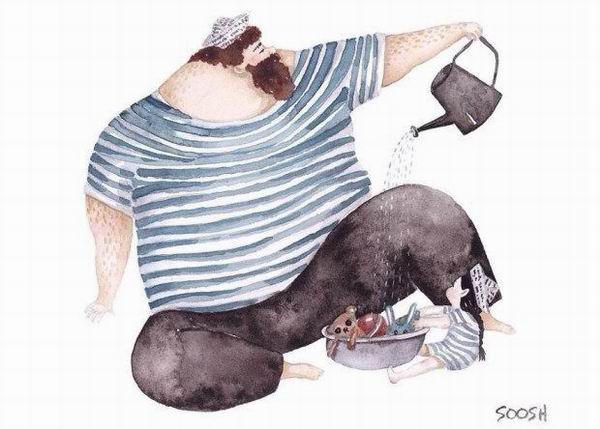 为什么女儿爱爸爸？插画师用温暖人心的漫画解答了这个问题