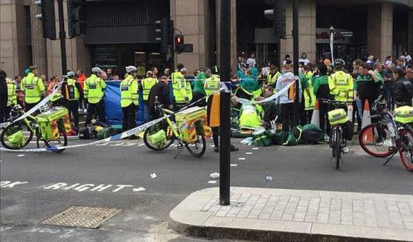 帮受伤士兵慈善筹款，英国皇家炮兵上尉猝死在马拉松终点前