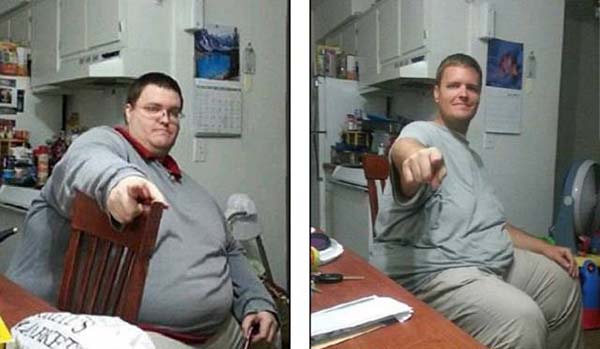 如何减掉354斤肥肉？遇到一个贴心的她，然后不停地跑