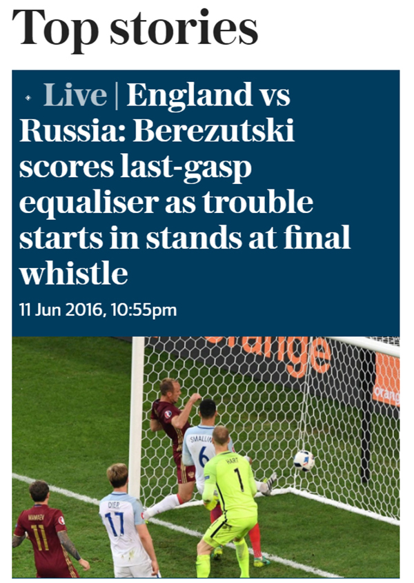 头条欧洲杯 | 球队丢分球迷挨打，英格兰的心碎成了渣渣