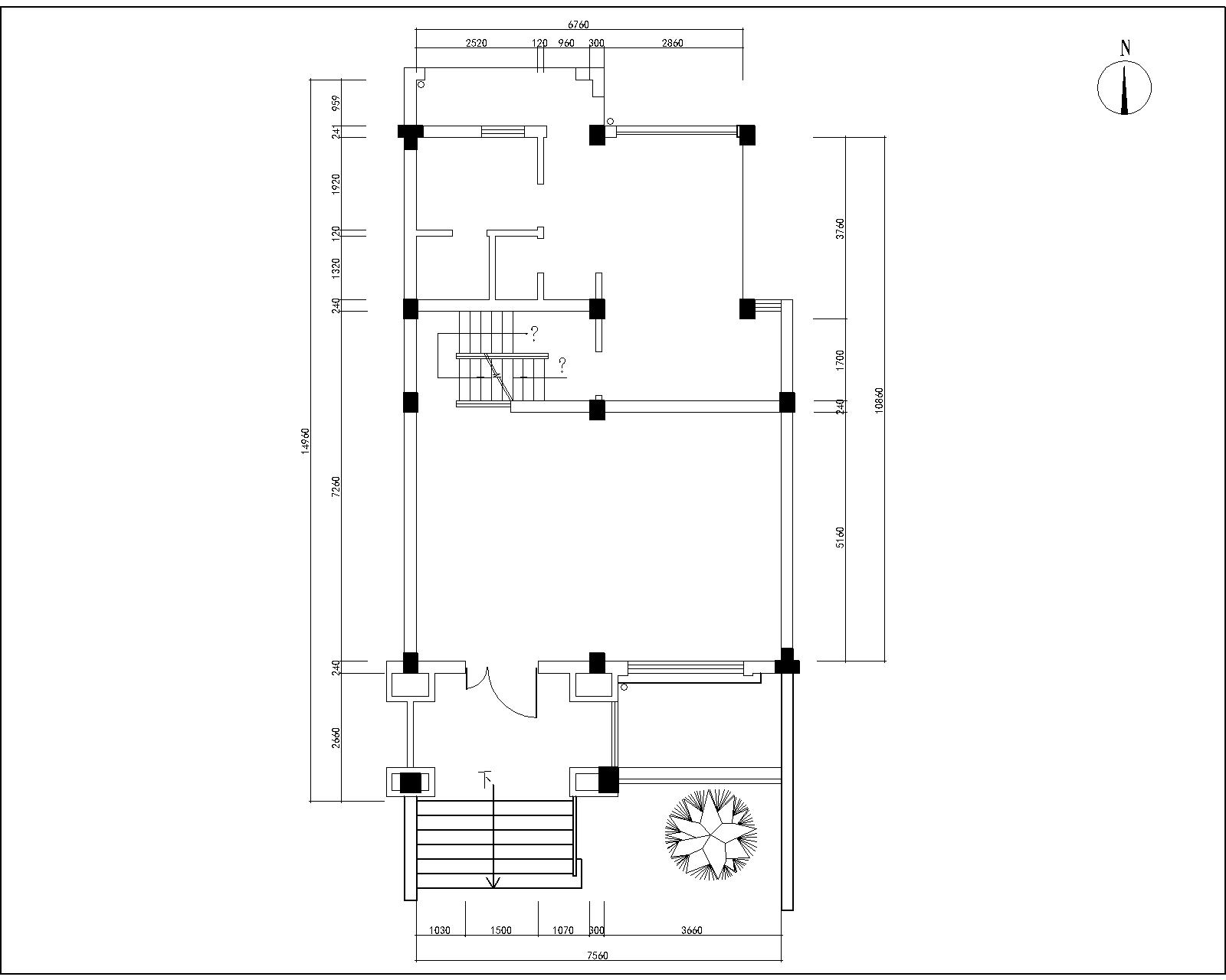 车库原始平面图