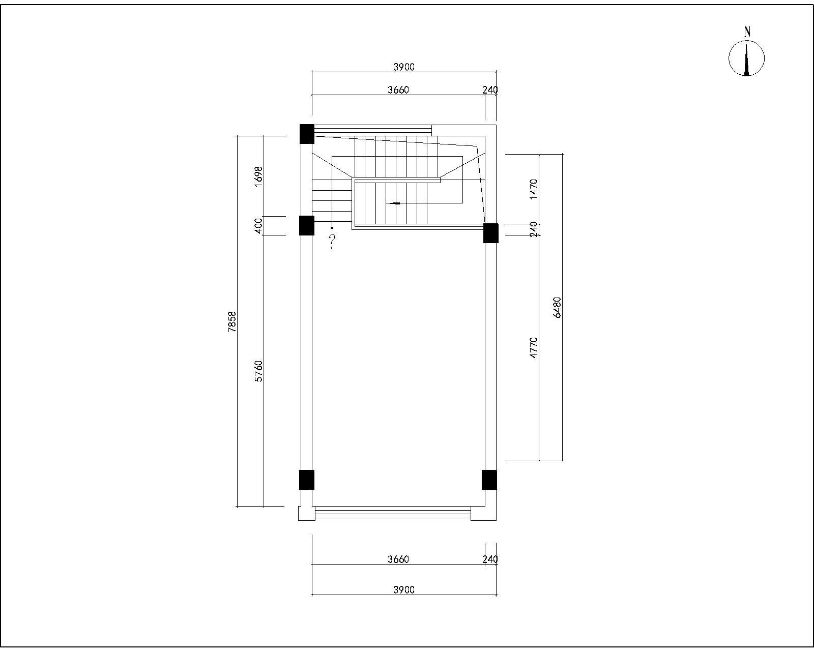 阁楼原始户型图