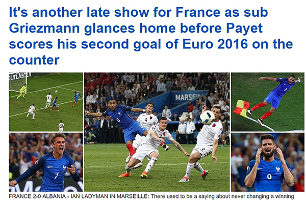 头条欧洲杯｜是考验小心脏呢？法国人绝杀演上瘾了