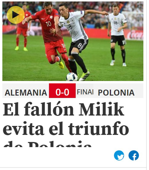 头条欧洲杯｜打平德国还不够？你们对波兰要求太高