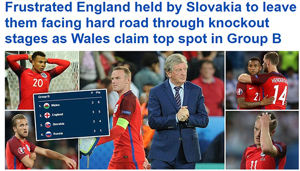 头条欧洲杯｜比比威尔士，英格兰你脸红吗？