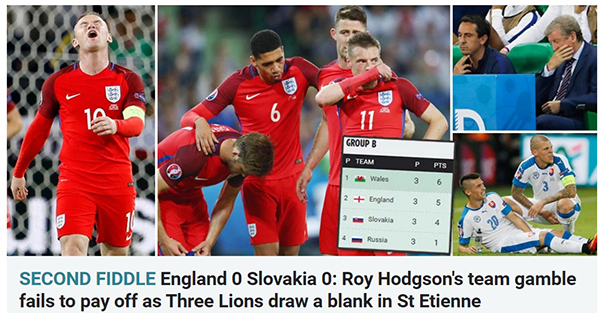 头条欧洲杯｜比比威尔士，英格兰你脸红吗？