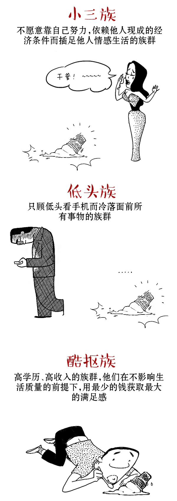 好喵漫画｜“一个甜筒掉地”测试新兴少数民族的反应