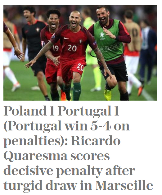 头条欧洲杯 | 把希望寄托在点球大战，波兰很傻很天真