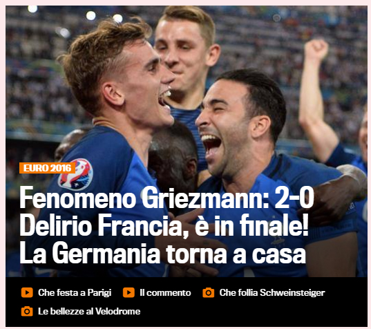 头条欧洲杯 | 最精彩一战？全世界媒体都成了“格吹”