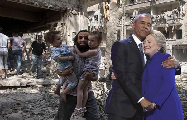 趣看｜奥巴马希拉里“闺蜜抱”，昔日政敌花式“秀恩爱”