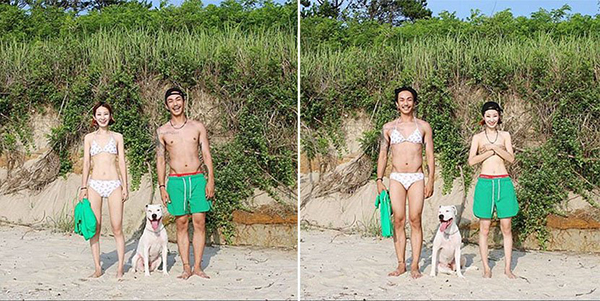 趣看｜韩国夫妻老婆网店太有爱，店主兼任模特大玩换装秀