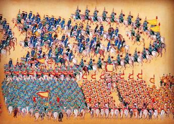 清代八旗阅兵源自萨满祭天仪式，包含满洲原始氏族之军事要素
