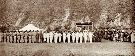 清代八旗阅兵源自萨满祭天仪式，包含满洲原始氏族之军事要素