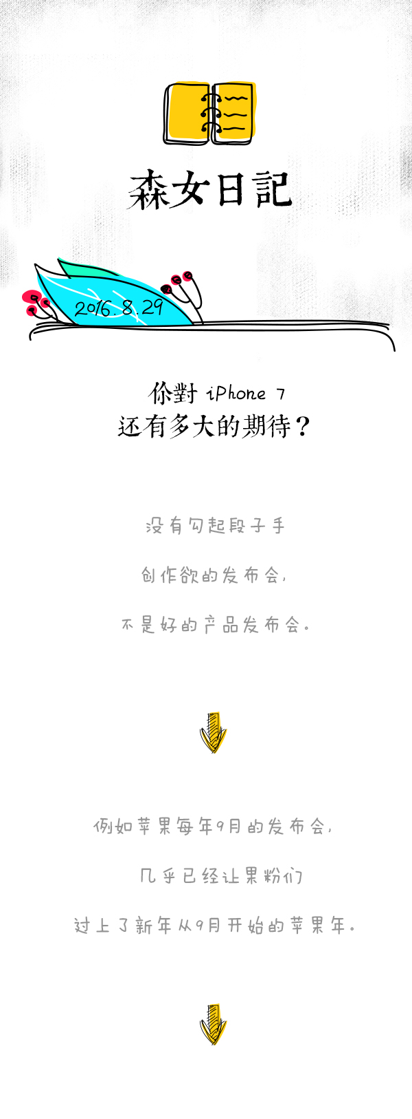 森女日记 | 你对iPhone7还有多大的期待？