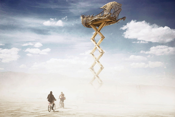 趣看｜仅存8天的临时之城，沙漠中的现世乌托邦