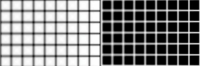 网格上的黑点：它们怎么消失了？