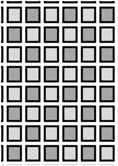 网格上的黑点：它们怎么消失了？