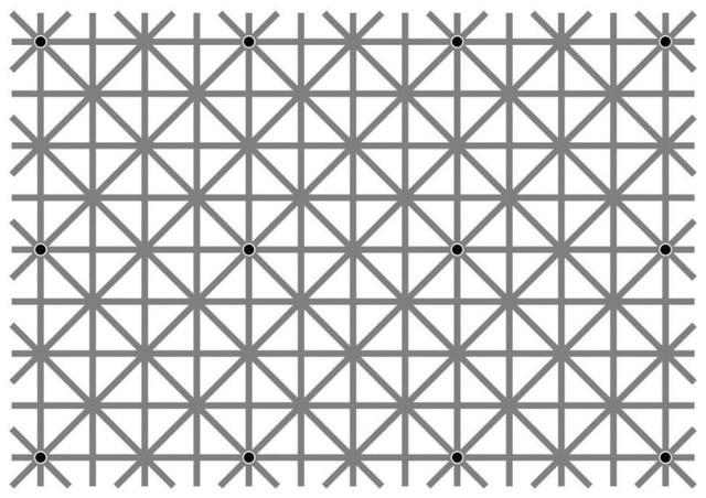 网格上的黑点：它们怎么消失了？