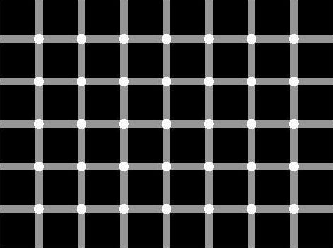 网格上的黑点：它们怎么消失了？