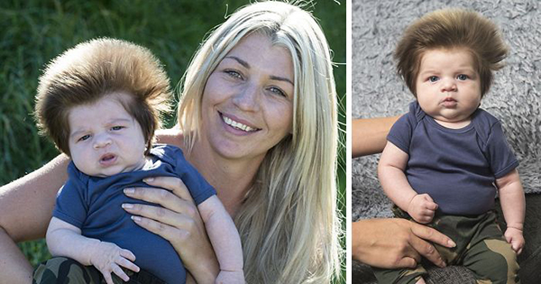 趣看｜两个月大北鼻发量多，爆款空气式怒发秀飘柔